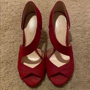 3 inch red heel